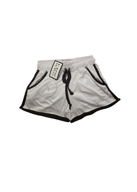 White Crystal Shorts