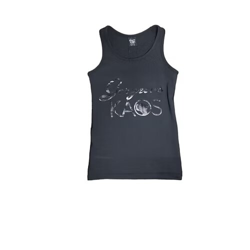 GK Solid Black Tank Top