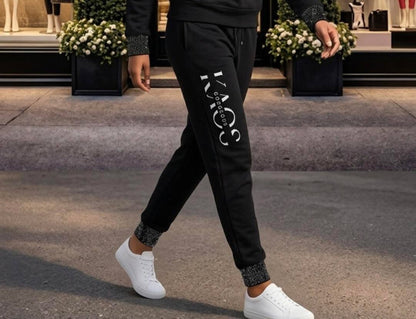 GK Rhinestone Cuff Me Sweatpants