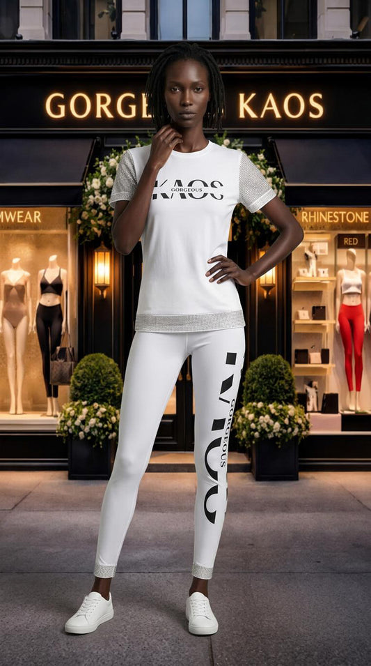 Crystal Trim Leggings