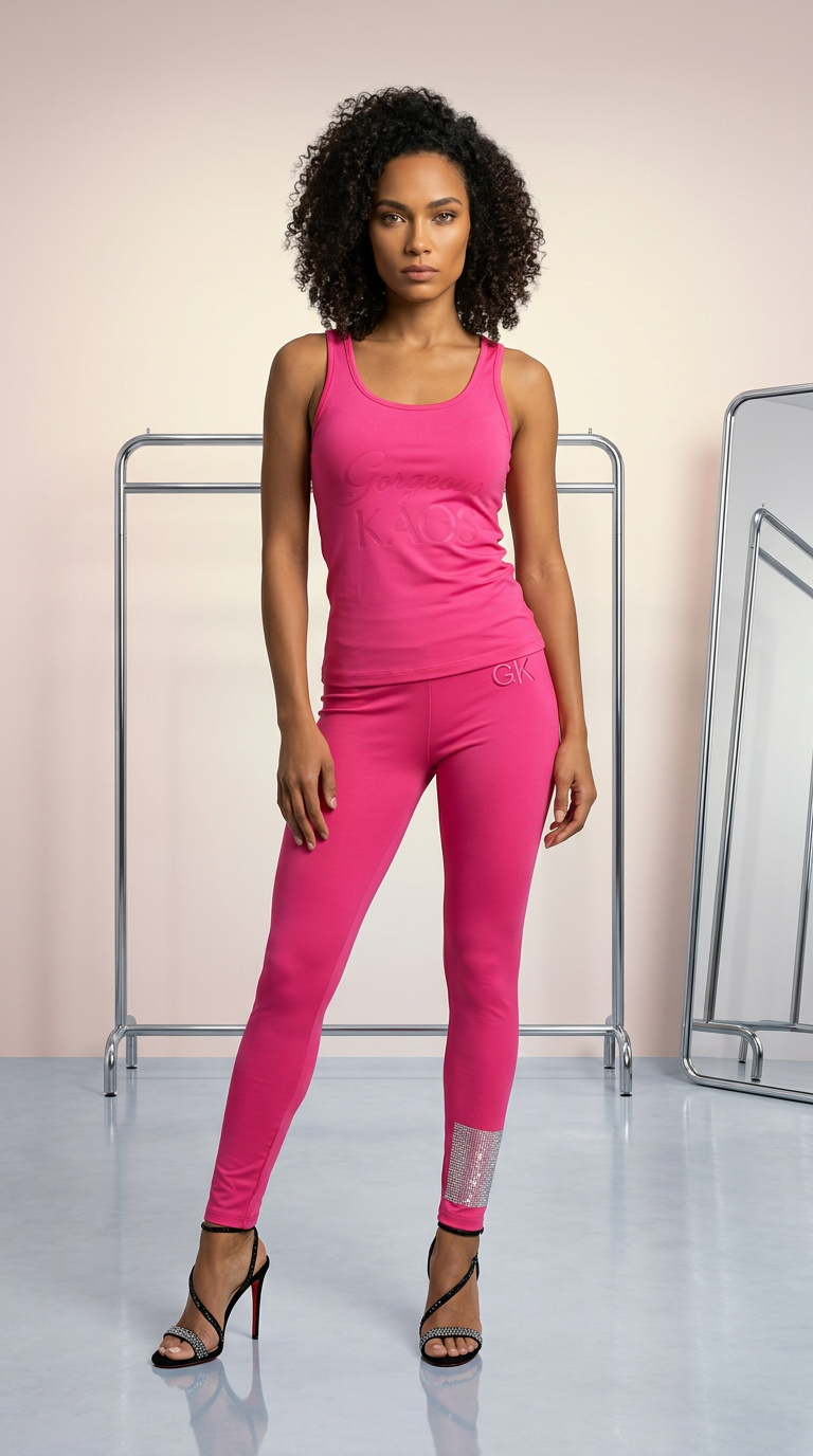 GK Solid Hot Pink Leggings