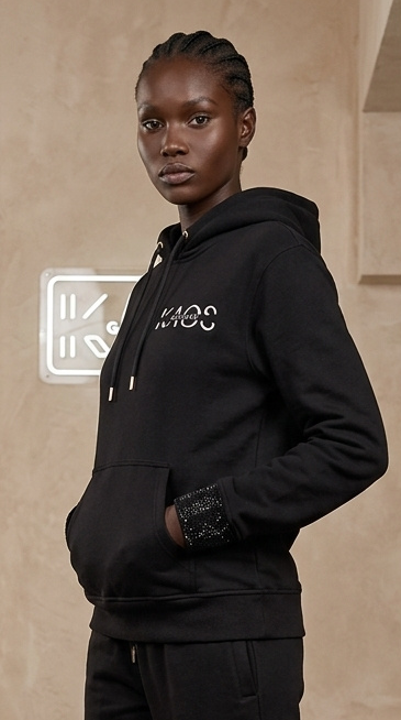 GK Rhinestone Cuff Me Hoodie