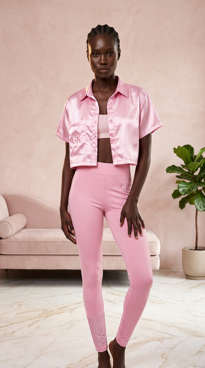 GK Pastel Pink Crop Top